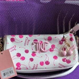 Juicy Couture Pink Cherry Logo Shoulder Bag